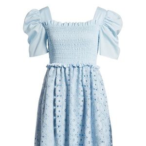 Smocked Waist A-Line Dress
